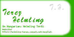 terez helmling business card